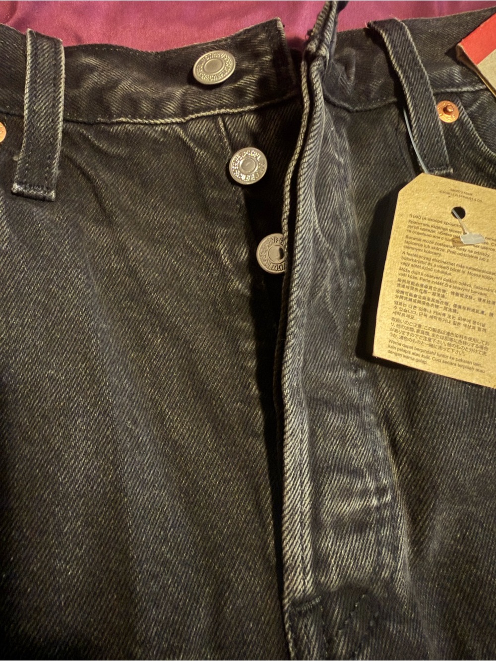 Levi's Black 501 High-Rise Shorts - Picture 5 of 6